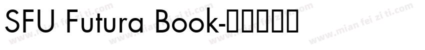 SFU Futura Book字体转换